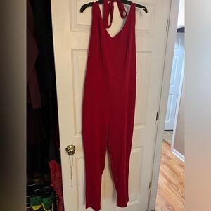 NWT - Torrid Sz 3 - RED Marilyn Monroe Halter Jumpsuit by Torrid.